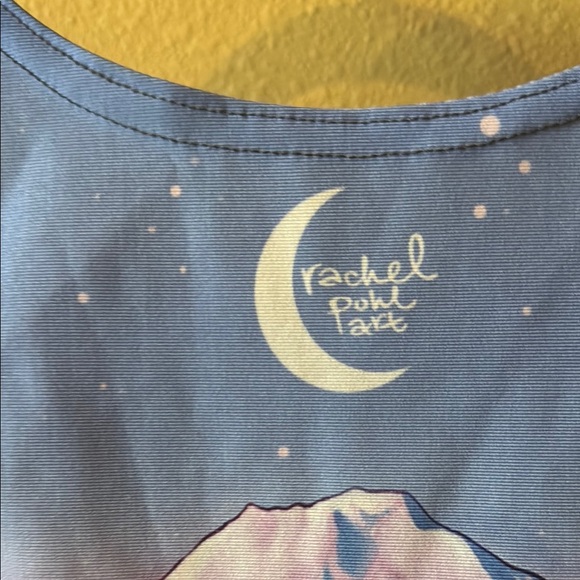 Never Worn Rachel Pohl Art Mt. Bachelor Crop Top - Picture 3 of 4